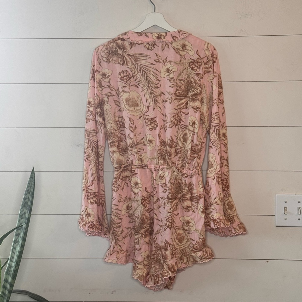Aguabendita X Target Romantic Floral Print Flare Long Sleeve Romper Size Small - Picture 10 of 10